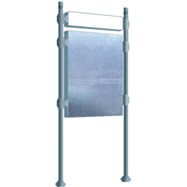 Panell d'anunci lliure amb rètol d'alç 1225 x 870 mm